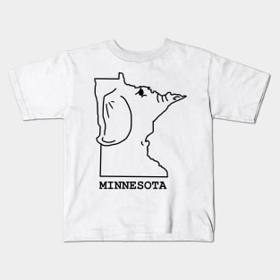 A funny map of Minnesota. Kids T-Shirt